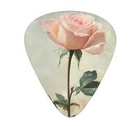 Blooming White Roses Wzywhj Prints Abs Guitar Picks 12 Piece, Easy Grip Uke Picks For Your Bass, Ukulele, Acoustic Or Electric Guitar