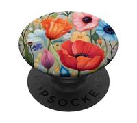 Blooming Wild Spring Garden Flowers Grasses Florals Leaves PopSockets Adhesive PopGrip