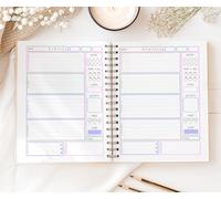 Bloomingorgeous 12 Week Weight Loss Journal & Food Diary - Diet Planner, Meal Planner & Habit Tracker | A5 Full Colour 168 Page Wellness Planner