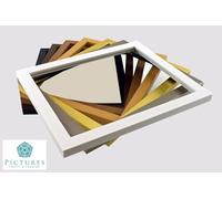 Bloomingtons Direct 100x75cm Poster Frames with 61x91.5 White Mat 75x100 Photo Frames with Mount Both Ways Hanging Poster Frame, 75x100cm Frame with Mat, White