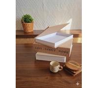 Bloomingtons Direct 3 Piece Decorative Book Boxes Decorative Faux Book Storage Box, Cardboard Decorative Storage Boxes for Books Bookshelf Decor Faux Book Set with Hidden Storage