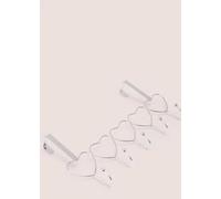 Bloomingtons Direct 5 Over Door Hooks Hanger, No Drilling Required, Modern Silver Door Hook for Coat, Towel, Hat, Clothes, Decoration