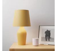 Bloomingtons Direct Ava Stoneware Ceramic Stonewash Table Bedside Lamp Desk Lamp Home Decorative Lamp with Fabric Shade for Living Room