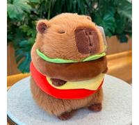 Bloomingtons Direct Capybara Plush Toy Soft Capybara Doll, Brown Cotton Plush, Unisex Kids Capybara Stuffed Burger Bedtime Playing Plush Toy Birthday Gift for Adults Kids