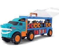 Bloomingtons Direct Carrier Truck Toy includes 4 Monster Trucks Shark Transporter Trucks Toys Cars for Boys, Portable Toy Carrier Vehicles Toys Set Monster Truck Hauler for Kids Age 3, 4, 5