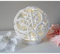 Bloomington's Direct Christmas LED Snow Globe with Swirling Water and Glitter