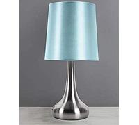 Bloomingtons Direct Duck Egg Rimini Bedside Touch Lamp Sideboard with Duck Egg Lamp Shade Desk Table Lamp Warm Light Table Lamp for Bedroom Night Light Lamp