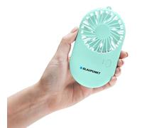 Bloomingtons Direct Mint Cool Mini Handheld Fan Powerful Desk Fan with Base, Cute Design 3 Speed Personal Small Portable Fan, Lightweight Makeup Rechargeable USB Fan
