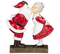 Bloomingtons Direct Mr & Mrs. Santa Christmas Ornament 19cm Santa Claus Couple Tabletop Christmas Decoration