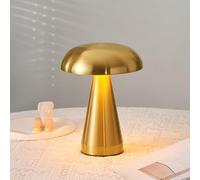 Bloomingtons Direct Mushroom Touch Table Lamp Cordless LED Desk Light USB Rechargeable Desk Lamp Touch Control Night Light with Dimming Decorative Bedside Lamp for Bedroom Living Room Home