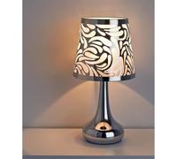 Bloomingtons Direct Touch Control Table Lamp 3-Way Dimmable Bedside Lamps Nightstand Lamps with Fabric Shade for Bedroom Living Room,LED