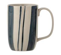 Bloomingville Allium mug Ø8.5x11.5 cm Blue stripes