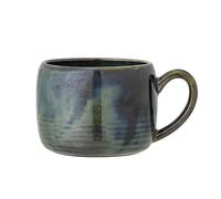 Bloomingville Arjin Large Premium Quality Blue Stoneware Mug | 12 oz | Ideal for Hot & Cold Beverages | Stylish and Durable | Microwave and Dishwasher Safe | Perfect Kitchenware Collection Addition