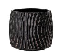 Bloomingville Atena Black Ceramic Flower Pot Decorative Planter Home Decor