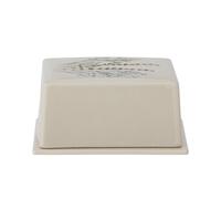 Bloomingville Bea Butter Dish, Natural Stoneware, 15x7.5x12.5cm, Kitchen Decor
