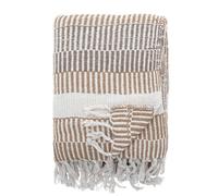 Bloomingville bedspread 160 x 130 cm - versatile cuddly blanket made of recycled cotton, ideal as a sofa blanket or for bed and garden, cuddly soft and easy to clean