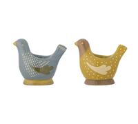 Bloomingville - Birdy Egg Cups, Blue, Stoneware (82062055)