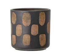 Bloomingville Black Terracotta Flower Pot Planter Decorative Container