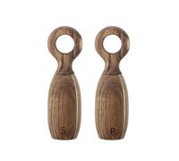 Accacia Salt and Pepper Shakers Brown one size