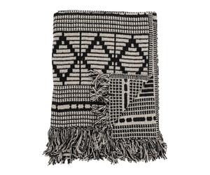 Bloomingville Bloomingville throw recycled cotton 130x160 cm black