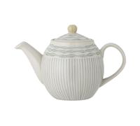 Bloomingville Maple Teapot Blue Ceramic Crockery 0.9 Litre Pot with Lid