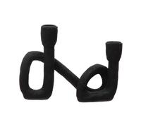 Bloomingville Candle Holder, Resin, Black