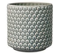 Bloomingville Ceramic Flower Pot Dot - colorful Planter, Pot for plants, sukkulents Size M (15,5 cm ø) Dia 6'' H 6'', Stoneware, green