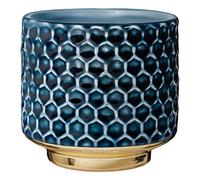 Bloomingville Ceramic Flower Pot Home - colorful Planter, Pot for plants, sukkulents Size S (10 cm ø) Dia 4.125'' H 3.875'', Stoneware, petrol
