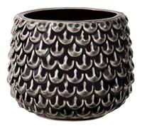 Bloomingville Ceramic Flower Pot Pinecone - colorful Planter, Pot for plants, sukkulents Size S (9,5 cm ø) Dia 3,75'' H 3'', Stoneware, black