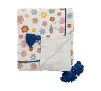 Bloomingville Cherry cotton throw 160x130 cm Rose