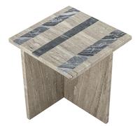 Bloomingville - Clea Side Table Marble - Brown