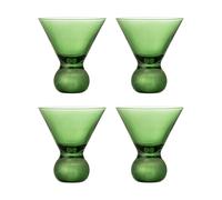 Bloomingville Corliss cocktail glass 4-pack Green