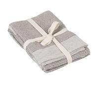 Bloomingville Cotton Waffle Weave Tea Towels (Set of 2), Grey, 2 Count