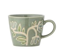 Bloomingville Creative Collection Tangier Mug, Green, Stoneware, D 9.5 x H 8 cm, 255 ml