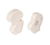 Bloomingville Decorative Abstract Marble, Set of 2 Styles, White Sculpture