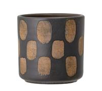 Bloomingville Decorative Flower Pot, Black Terracotta, Home Decor, Planter
