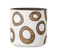 Bloomingville Decorative Flower Pot, White, Terracotta, Home Decor, Planter