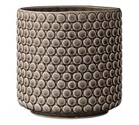 Bloomingville Dot Flower Pot, Decorative Flower Pot, Colour for Indoor Use, Retro Creative Style M (15.5 cm Diameter), Brown, Ceramic
