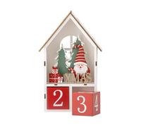 Bloomingville Edmund calendar with dates Red