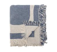Bloomingville Ethan throw cotton 160x130 cm Blue