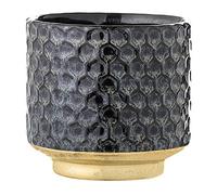 Bloomingville Flower Pot, Ceramic, Blue/Black, 10 cm