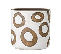 Bloomingville Flower Pot, Terracotta, White, 12x12cm