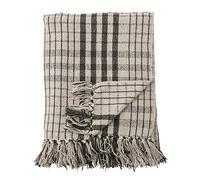 Bloomingville Fryd Green Cotton Bedspread | Natural Recycled Cotton, Blanket, Throw, Bedspread, Natural Colour
