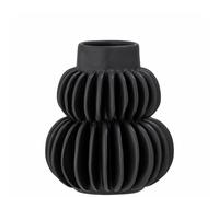 Bloomingville Halfdan Stoneware Vase Black ceramic geometric modern contemporary designer deign nordic flower pot scandi scandinavian
