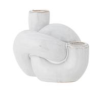 Bloomingville Haydn candle stick knot White