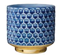 Bloomingville Home Decorative Flower Pot Colour for Indoor Retro Creative Style S (10 cm Diameter), Blue, Ceramic