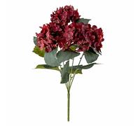 Bloomingville Hydrangea 82061545 Artificial Flower Red - Artificial Flower 38 x 30.5 cm, Festive Flower Decoration for Vases & Table Arrangements