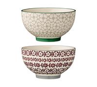 Bloomingville Karine bowl Ø 13.5 cm 2 pieces green-red