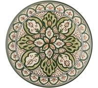 Bloomingville - Karlie Plate Stoneware Ø27.5 cm, Green - Green