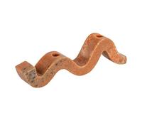 Bloomingville Marble Wave Double Taper Candle Holder, Pink